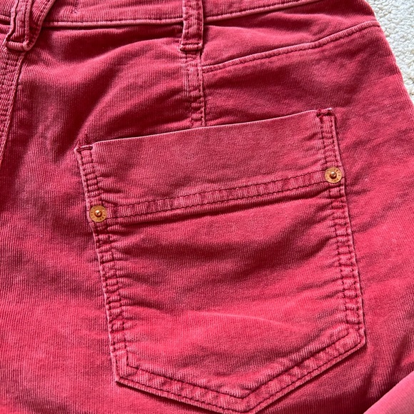 NWOT Free People We The Free rust colour corduroy shorts - Picture 5 of 9